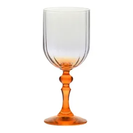 cieniowane-kieliszki-krosno-do-wina-bubble-z-pomaranczowa-nozka-300-ml-2szt