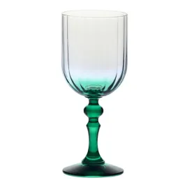 cieniowane-kieliszki-krosno-do-wina-bubble-z-ciemnozielona-nozka-300ml-2szt