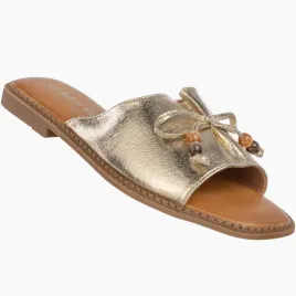 klapki-damskie-ekoskora-letnie-buty-eleganckie-z-kokardka-casual-zlote-37