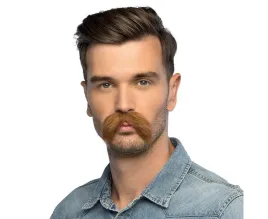 wasy-brazowe-sztuczne-przylepne-przebranie-party