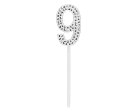 piker-diamentowy-na-tort-cyfra-9-srebrna-ozdoba-topper-25-x-10-5-cm