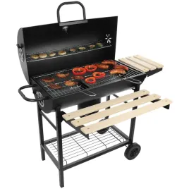 duzy-zamykany-grill-weglowy-ogrodowy-na-kolkach-z-polkami-i-paleniskiem