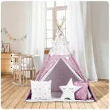 tipi-namiot-dla-dzieci-teepee-lampki-poduszki-stan-nowy-wysokosc-produktu-165-cm
