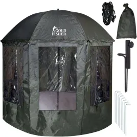 parasol-wedkarski-2w1-namiot-z-oslona-zielony-224x195cm