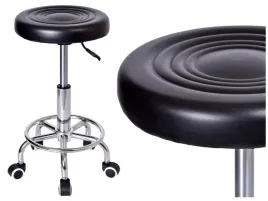 taboret-kosmetyczny-hoker-obrotowy-stolek-czarny