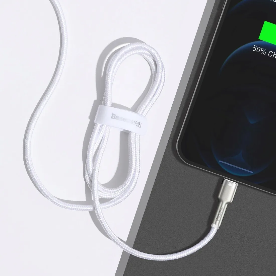 kabel-usb-c-do-lightning-baseus-cafule-pd-20w-1m-bialy