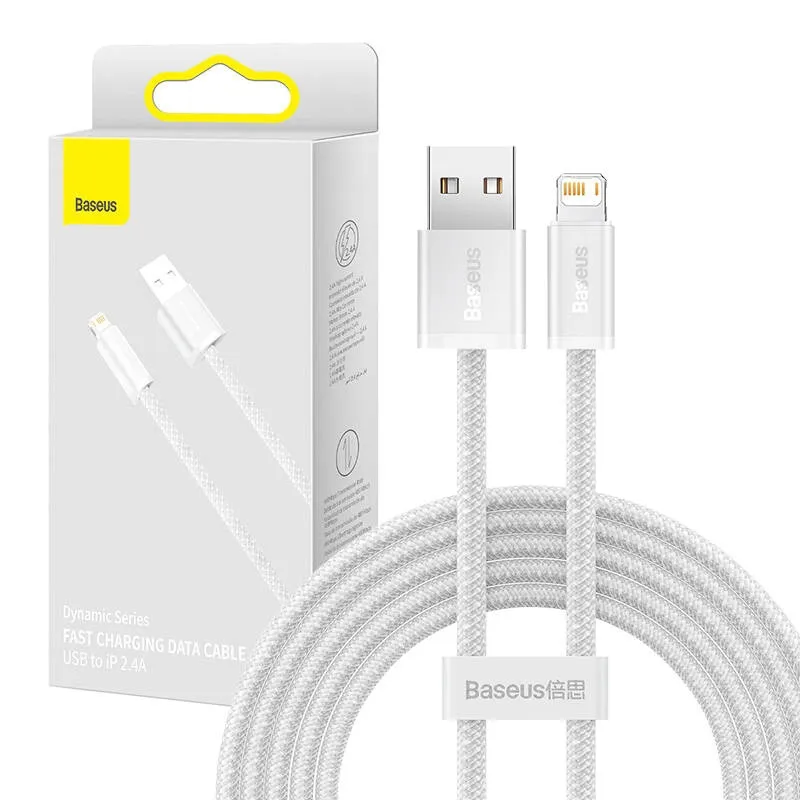 kabel-usb-do-lightning-baseus-dynamic-2-4a-2m-bialy-stan-nowy