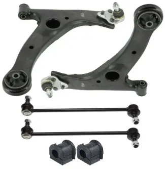 TOYOTA COROLLA E12 2001-2007 WAHACZE ŁĄCZNIKI GUMY PRZÓD NOWE KOMPLET SRL
