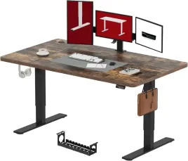 biurko-elektryczne-flexispot-qb2-180x80-cm-brazowe-podwojny-silnik-120-kg