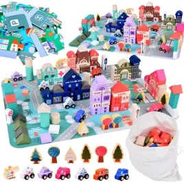pastelowy-zestaw-klocki-drewniane-miasteczko-mata-puzzle-115-ele-za5373