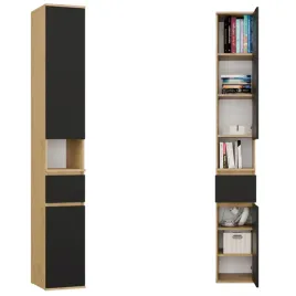 regal-do-salonu-szafka-z-szuflada-7-polek-do-biura-pokoju-artisan-czarny