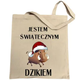 torba-na-zakupy-nadruk-swiateczny-dzik