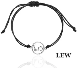 srebrna-bransoletka-sznurkowa-lew-znak-zodiaku-srebro925-kolory
