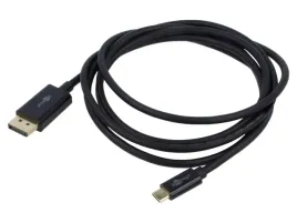 kabel-displayport-wtykusb-c-wtyk-pvc-2m-czarny-x1szt
