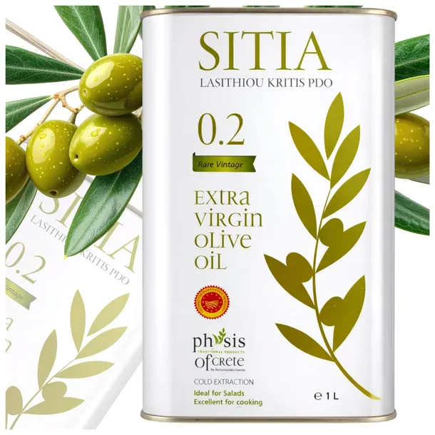 OLIWA Z OLIWEK EXTRA VIRGIN 1L GRECKA SITIA 0,2% P.D.O. PHYSIS OF CRETE