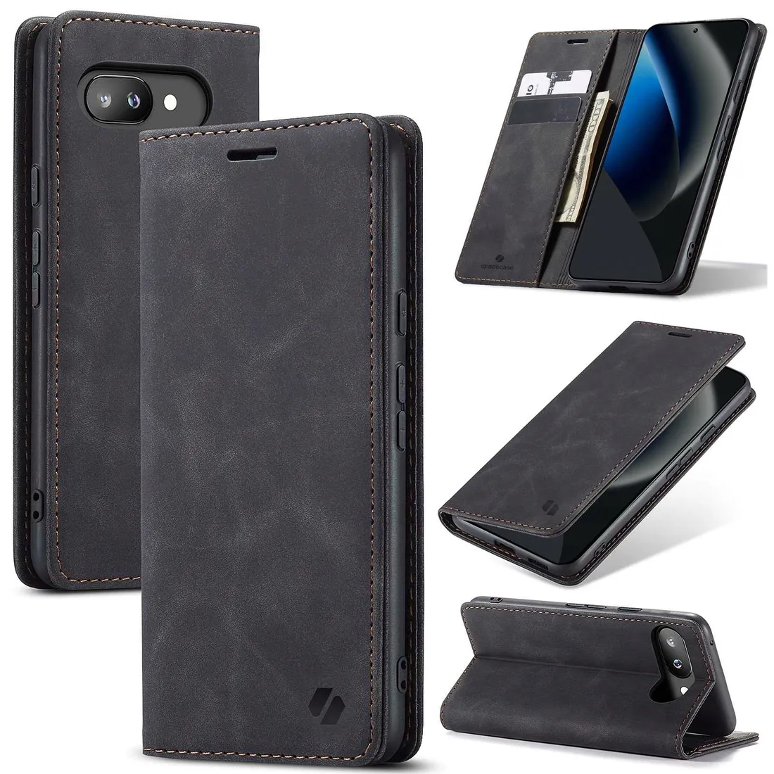 spacecase-wallet-google-pixel-10a-black