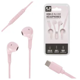 sluchawki-douszne-przewodowe-rozowe-z-mikrofonem-na-kabel-usb-c-do-telefonu
