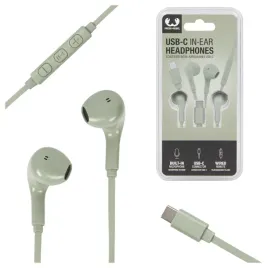 sluchawki-douszne-przewodowe-zielone-z-mikrofonem-na-kabel-usb-c-telefon