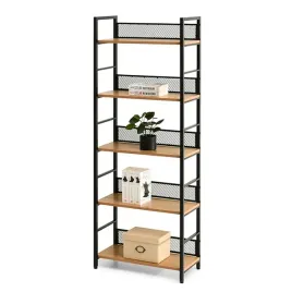 wysoki-regal-na-ksiazki-do-domowej-biblioteki-denver-b-dab-czarny