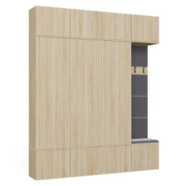 garderoba-przedpokoj-200-cm-szafa-wieszak-szafka-z-siedziskiem-dab-sonoma