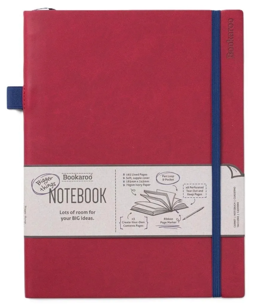 bookaroo-notatnik-journal-duzy-bordowy