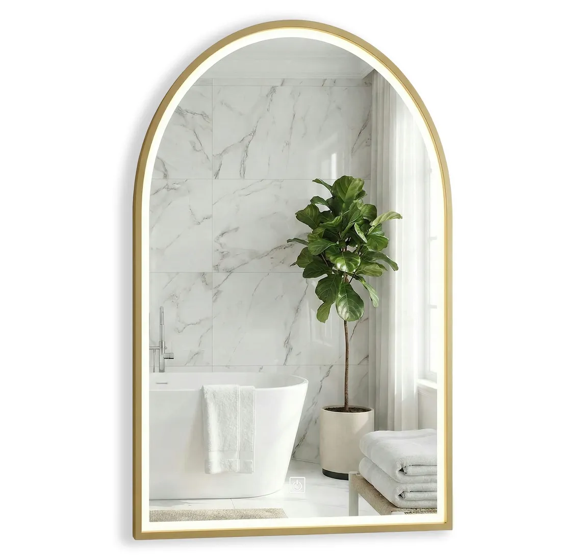 rea-lustro-led-dart-gold-60x100-stan-nowy