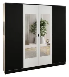 szafa-garderoba-lumi-207-4d-bialy-czarny-2x-lustro-dior-uchwyt-cz