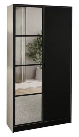 szafa-garderoba-lumi-105-2d-bialy-czarny-lustro-eden-uchwyt-cz