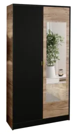 szafa-garderoba-lumi-105-2d-dab-craft-czarny-lustro-dior-uchwyt-zl