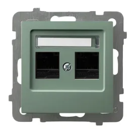 ospel-as-gniazdo-komputerowe-podwojne-rj45-kat-5e-zielony-gpk-2g-k-m-84