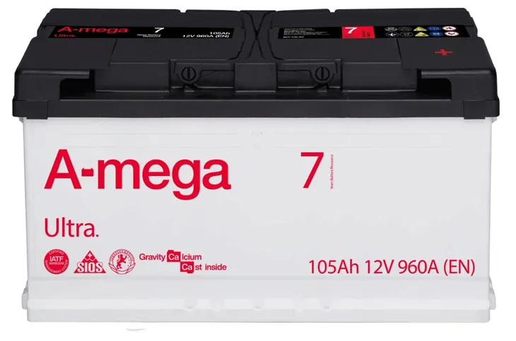 AKUMULATOR AMEGA ULTRA M7 12V 105AH 960A P+ , RADOM