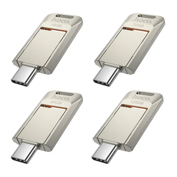 pendrive-64gb-usb-3-0-usb-c-hoco-ud17-nikiel