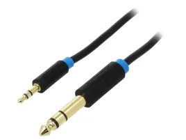 kabel-jack-35mm-3pin-wtykjack-63mm-3pin-wtyk-05m-czarny-x1szt