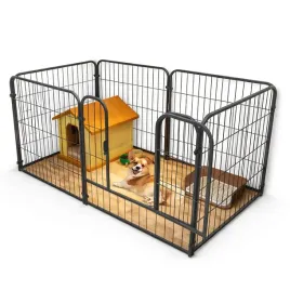 duza-klatka-kojec-dla-psa-140x70x80cm-metalowa-z-drzwiami-i-zatrzaskiem