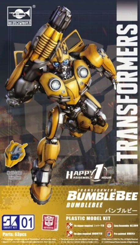 transformers-bumblebee-trumpeter-03100-smart-model-kit-sk01