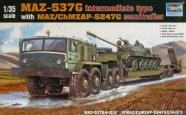 trumpeter-00211-sowiecki-maz-537g-z-naczepa-do-transportu-czolgow-1-35
