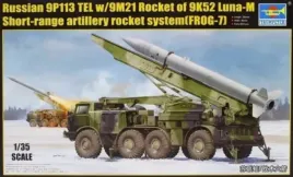 trumpeter-01025-russian-9p113-tel-w-9m21-rocket-of-9k52-luna-m-frog-7-1-35