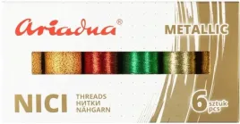 metaliczne-metalizowane-nici-do-szycia-ariadna-metallic-earth-zestaw-6-szt