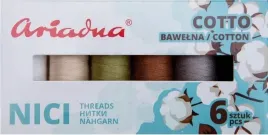 nici-bawelniane-naturalne-do-szycia-ariadna-cotto-earth-80-170m-zestaw-6szt