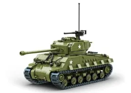 klocki-czolg-m4a3e8-sherman-easy-eight-tank-model-1-33-build-army-ba1002