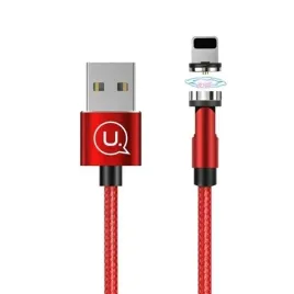 usams-kabel-magnetyczny-u59-lightning2-1a-fast-charge-1m-pleciony-czerwony