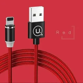 usams-kabel-magnetyczny-u-sure-lightning1m-2-1a-pleciony-czerwony-red-sj292