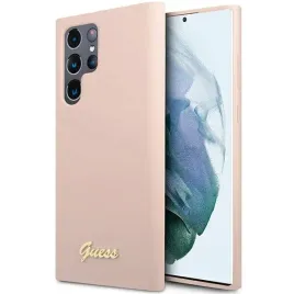 guess-guhcs23llslmgpp-s23-ultra-s918-rozowy-pink-hardcase-silicone-script-m