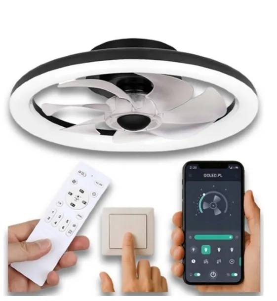 LAMPA SUFITOWA WENTYLATOR PLAFON LED WIATRAK