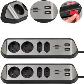 listwa-elektryczna-kuchenna-nablatowa-2xusb-przedluzacz-4-gniazda-kabel-2m