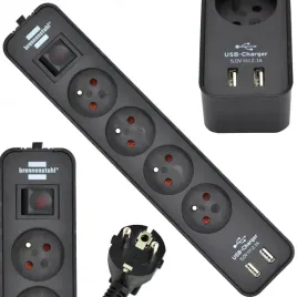 listwa-zasilajaca-przedluzacz-2x-usb-4-gniazda-kabel-15m-wylacznik-czarna