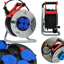przedluzacz-bebnowy-garant-ip44-25m-obrotowy-uchwyt-4-gniazda-kabel-gumowy