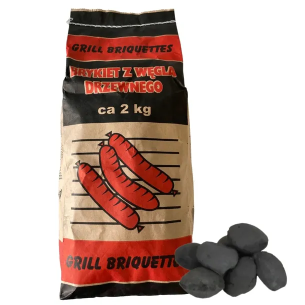 Brykiet z węgla drzewnego wysoka jakość węgiel drzewny na grilla 2 kg