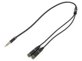 kabel-jack-35mm-4pin-wtykjack-35mm-gniazdo-x2-02m-czarny-x1szt