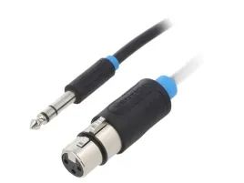 kabel-jack-63mm-3pin-wtykxlr-zenski-3pin-15m-czarny-pvc-x1szt